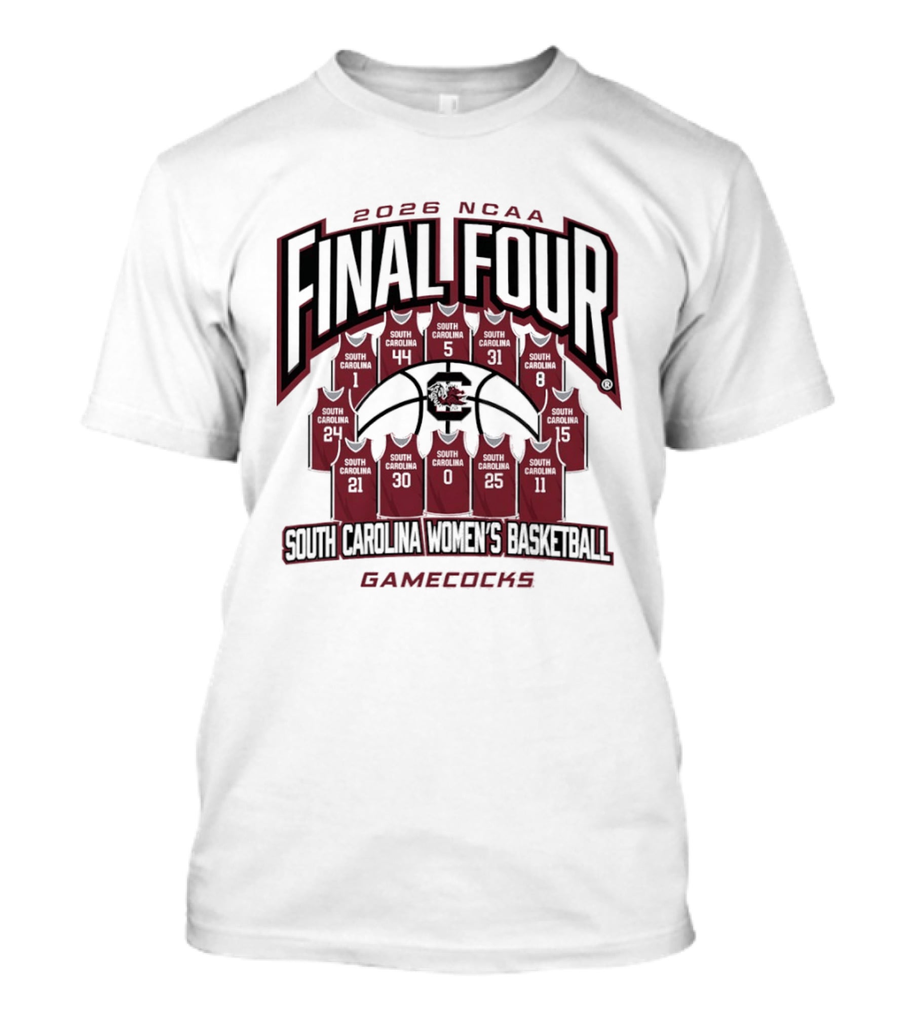 2026 NCAA Final Four South Carolina Gamecocks Women's Basketball T-Shirt