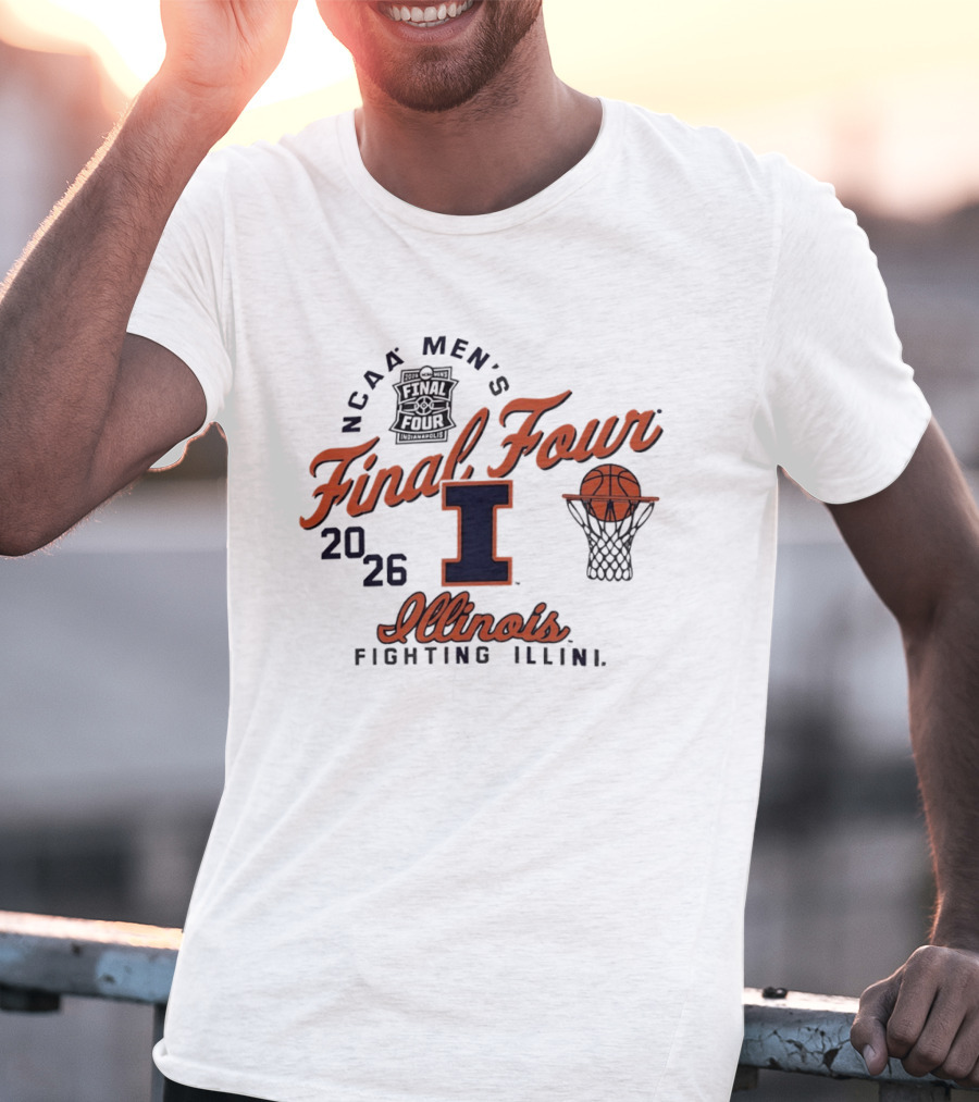 NCAA Men's Final Four Illinois Fighting Illini 2026 Basketball T-Shirt
