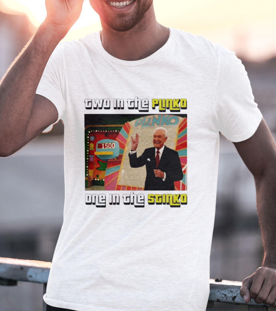 Two In The Plinko One In The Stinko Plinko Game Show Host With Scoreboard T-Shirt