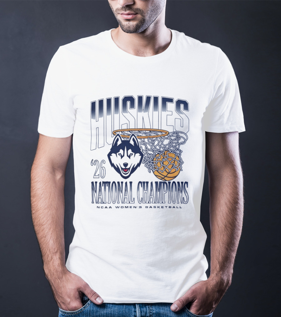 Huskies 2026 National Champions NCAA Women's Basketball T-Shirt