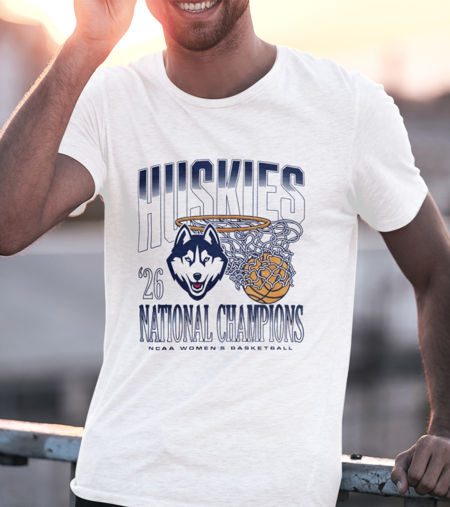 Huskies 2026 National Champions NCAA Women's Basketball T-Shirt