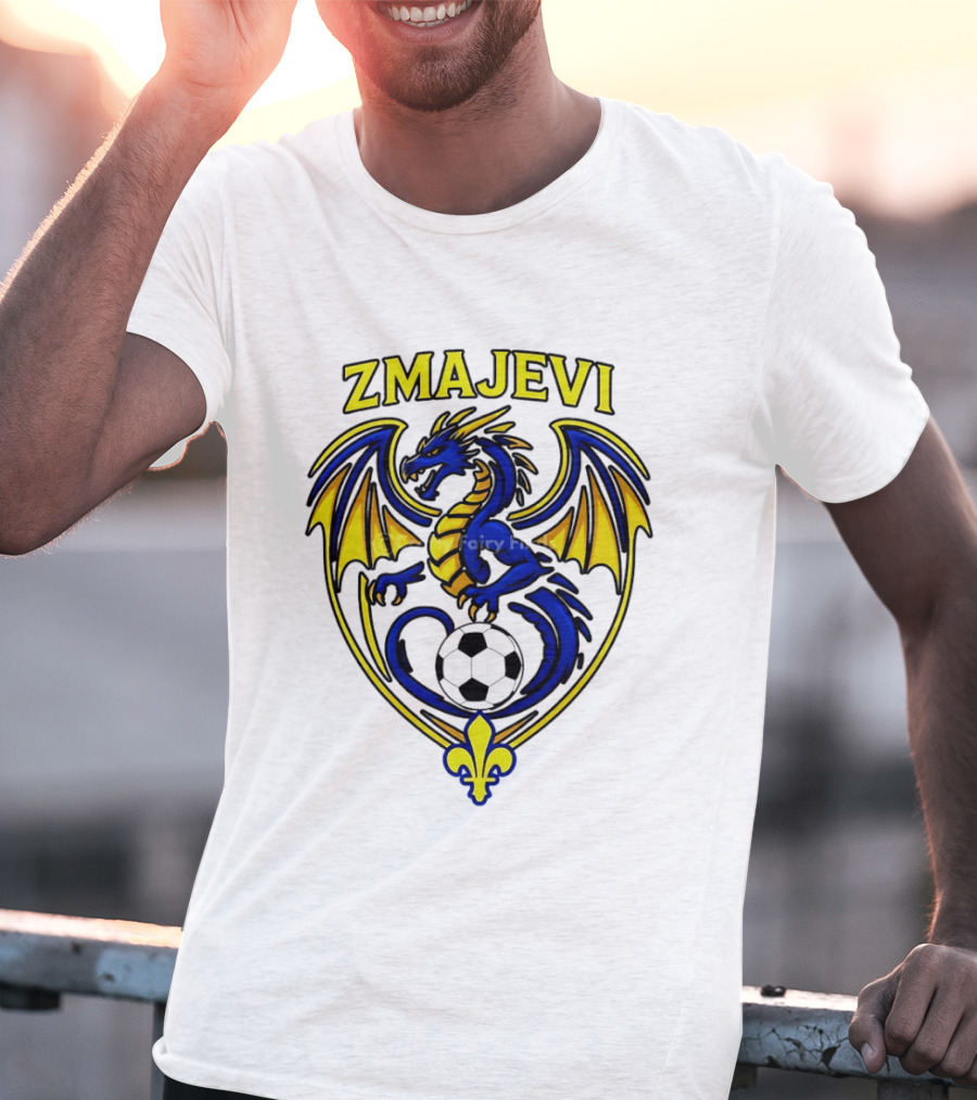 Zmajevi Bosnian Soccer Bosanski Zmajevi Dragon Crest World Cup 2026 T-Shirt