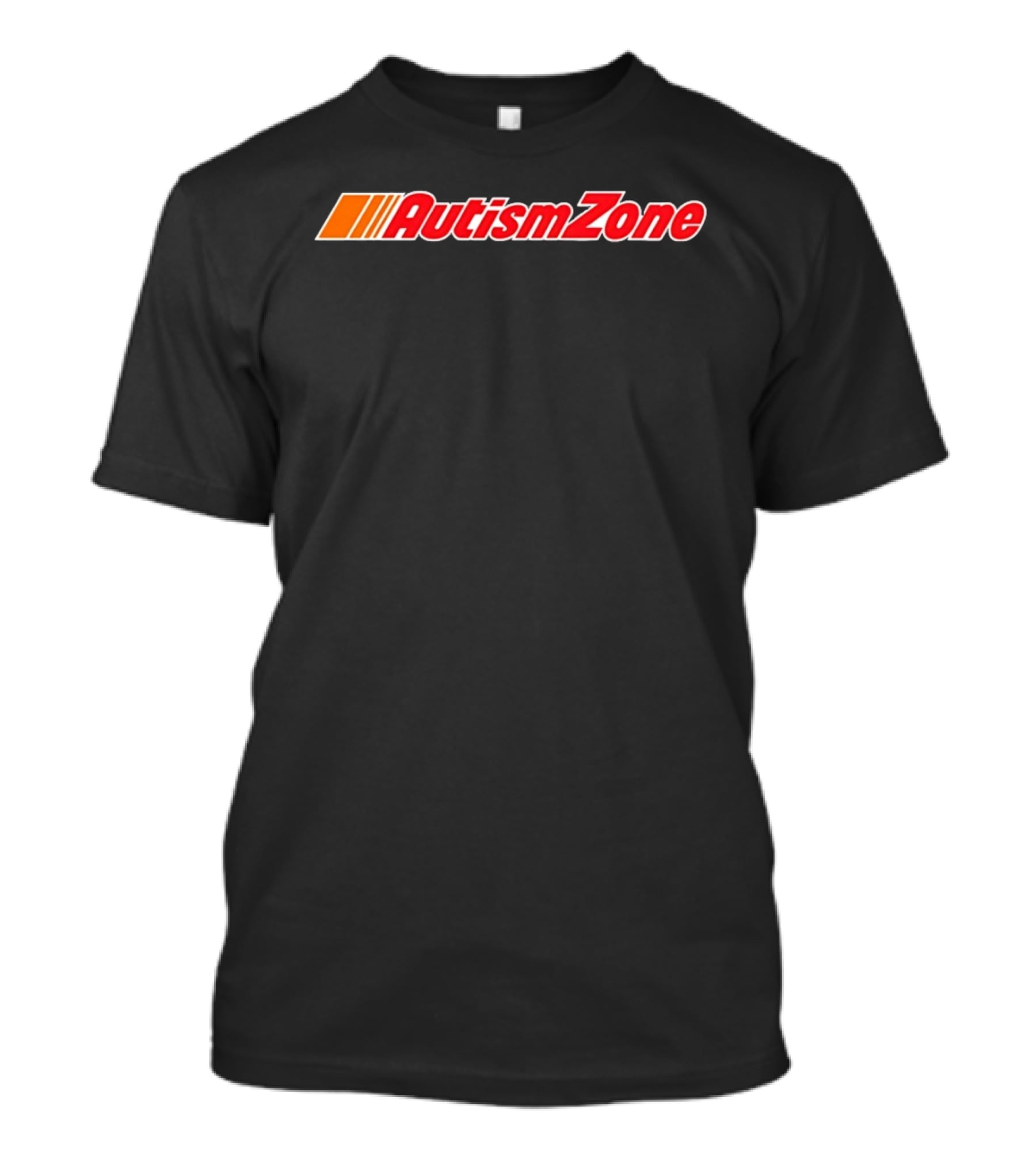 Autism Zone Racing Style Red And Orange T-Shirt