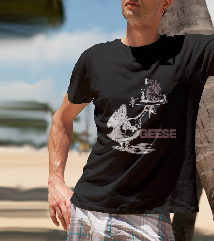 Geese Heart Platter Goose Head T-Shirt