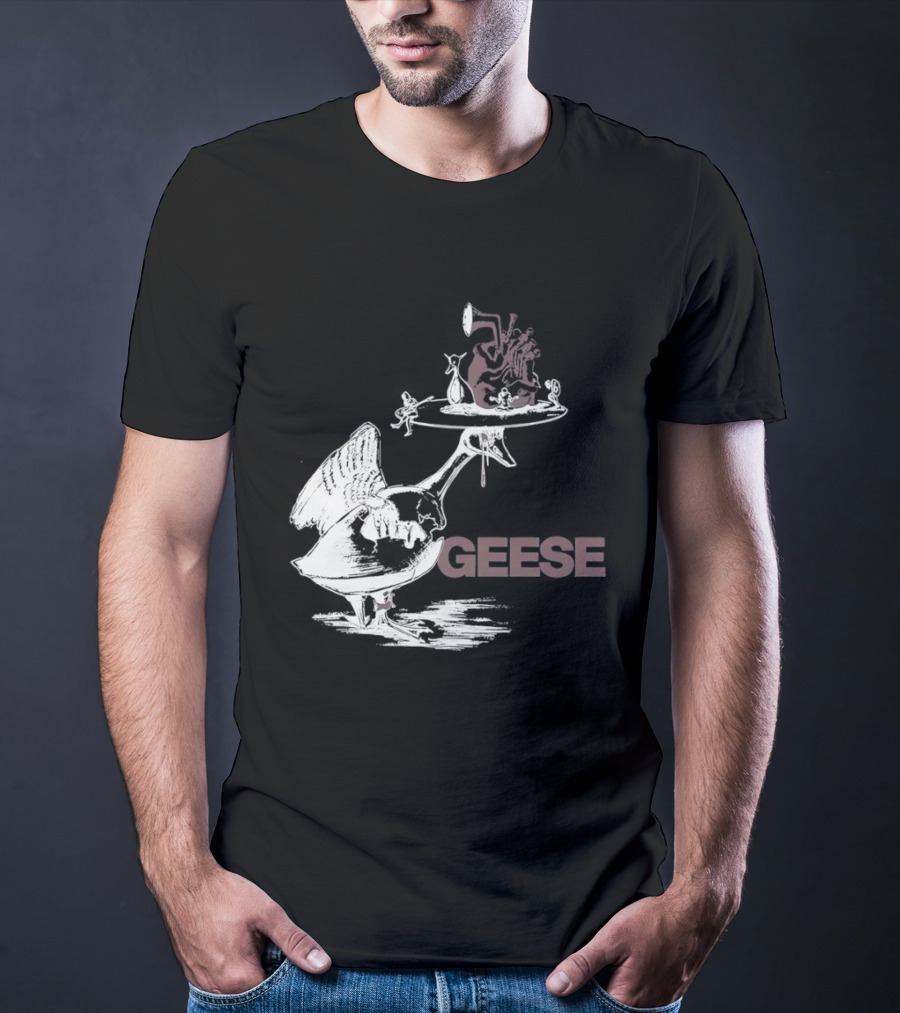 Geese Heart Platter Goose Head T-Shirt