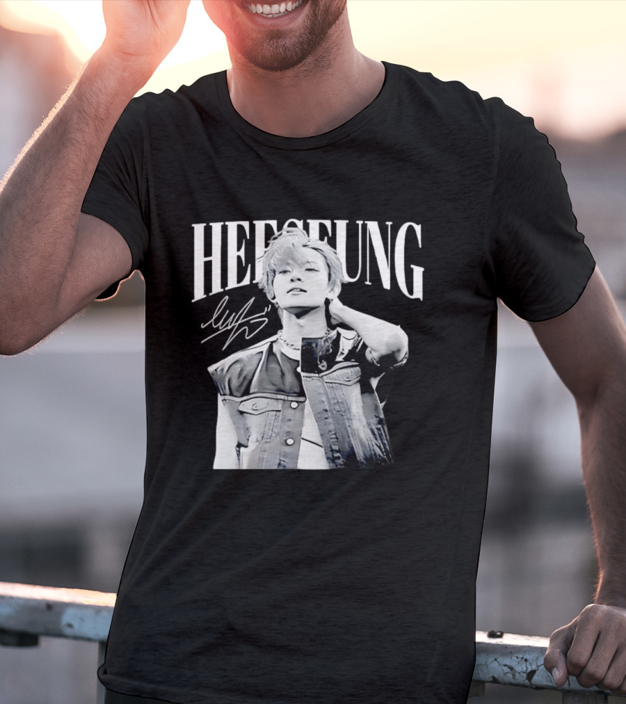 Heeseung ENHYPEN Signature Style Retro Look T-Shirt