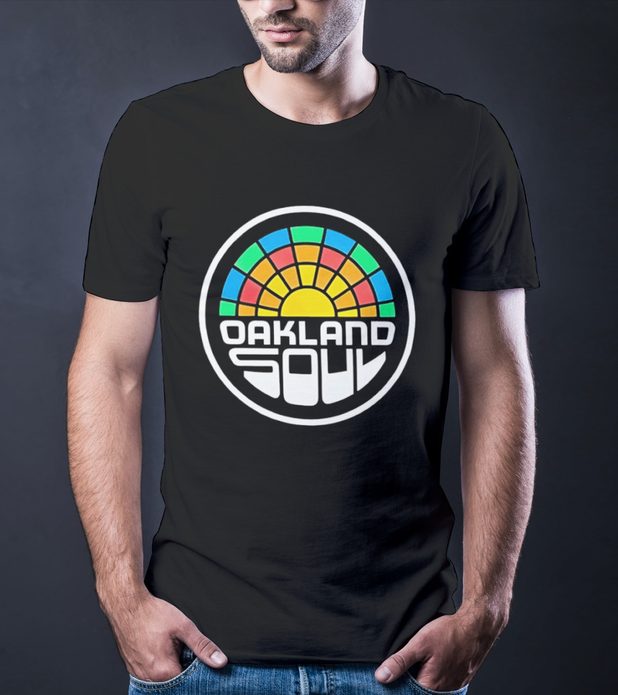 Oakland Soul Retro Rainbow Circle T-Shirt