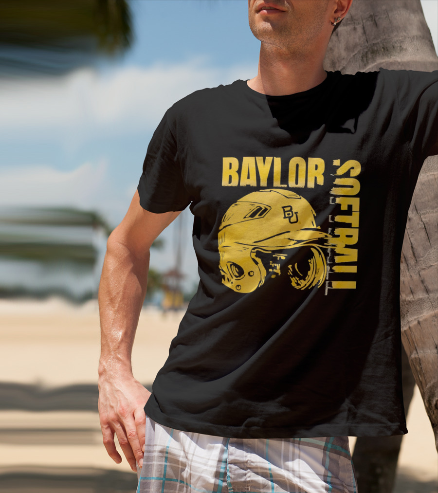 Baylor Softball BU Helmet T-Shirt