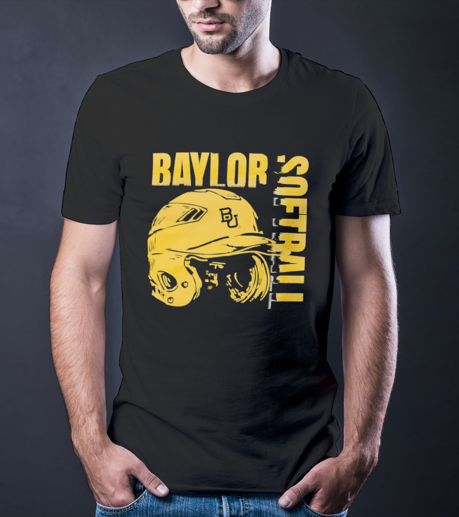 Baylor Softball BU Helmet T-Shirt