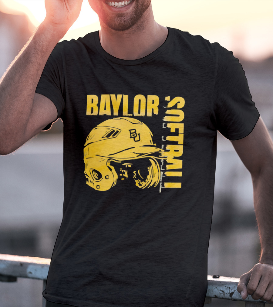 Baylor Softball BU Helmet T-Shirt