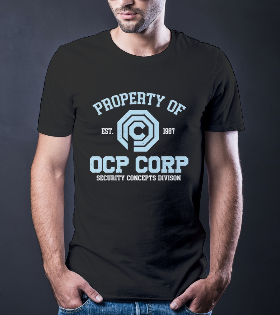 Property Of OCP Corp Security Concepts Division Est 1987 RoboCop Omni Consumer Products T-Shirt