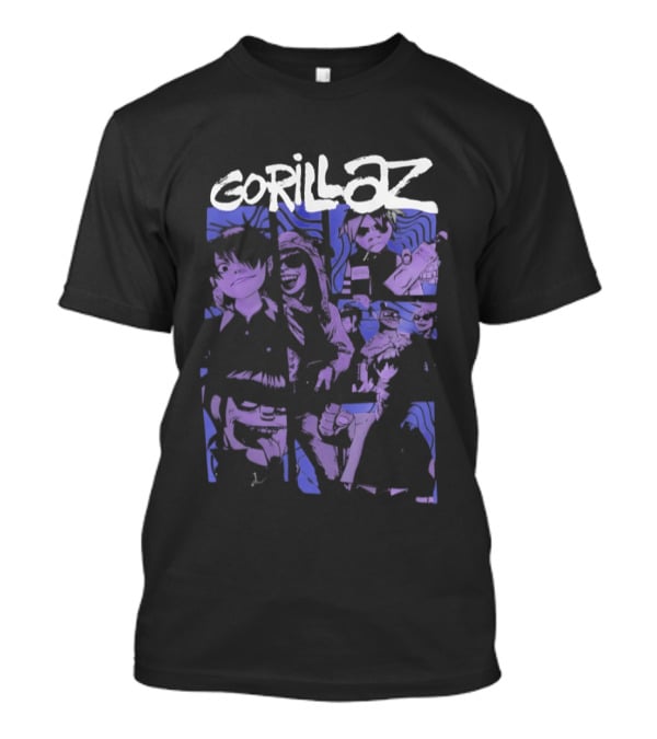 Gorillaz Murdoc Niccals Noodle Russel Hobbs Purple T-Shirt