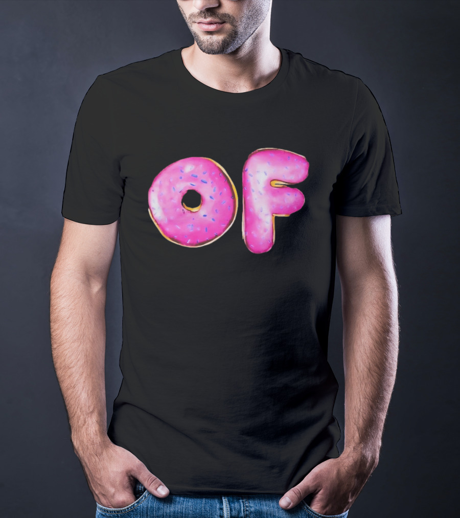 Donut Design OF Pink Sprinkles T-Shirt