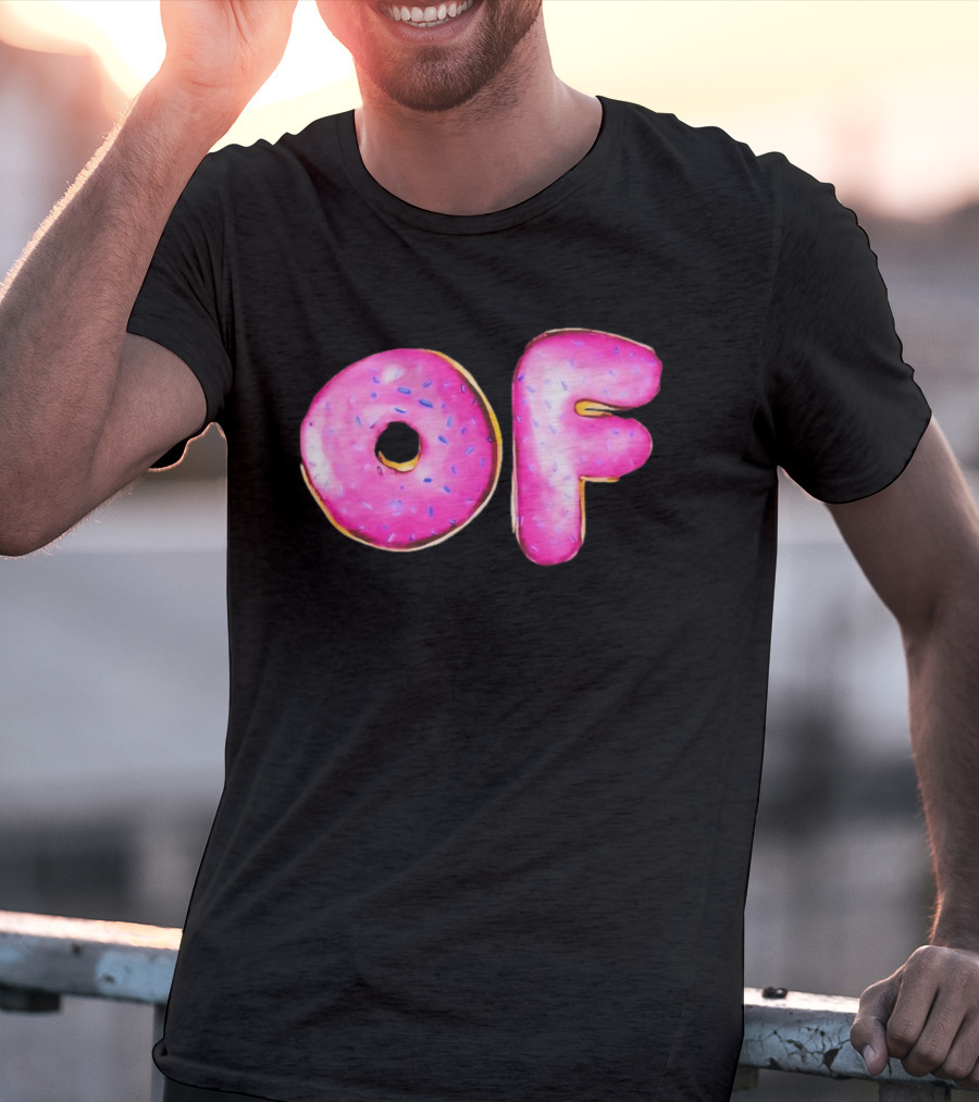 Donut Design OF Pink Sprinkles T-Shirt