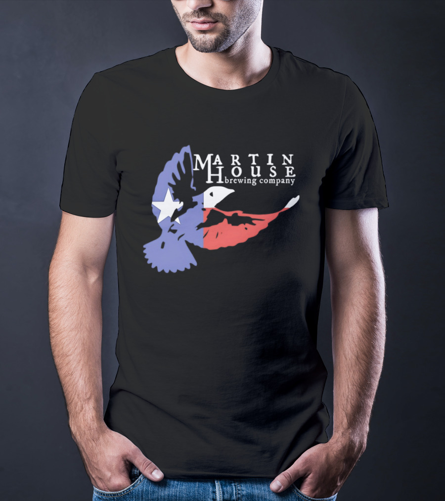Martin House Brewing Company Texas Flag Bird T-Shirt