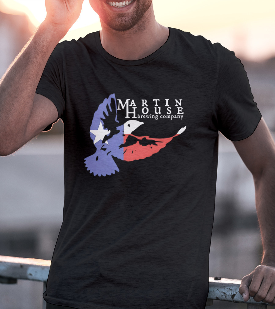 Martin House Brewing Company Texas Flag Bird T-Shirt