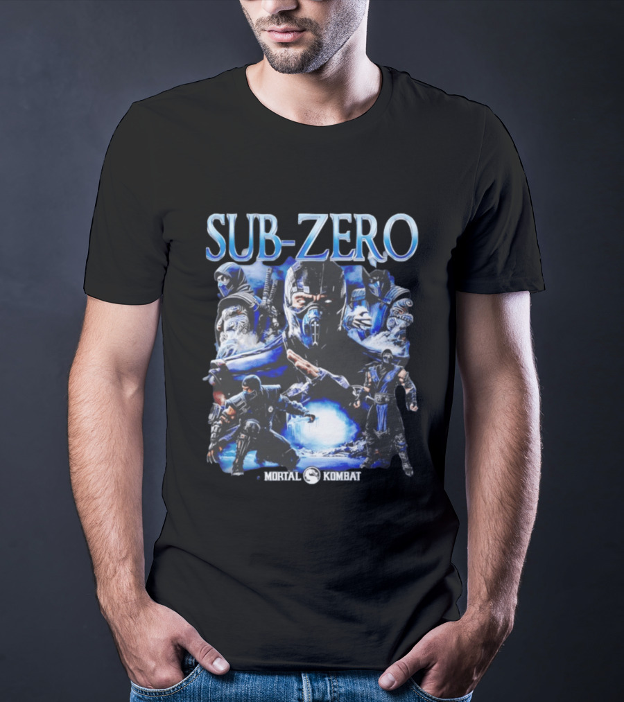 Mortal Kombat Sub Zero Iconic Character Collage T-Shirt