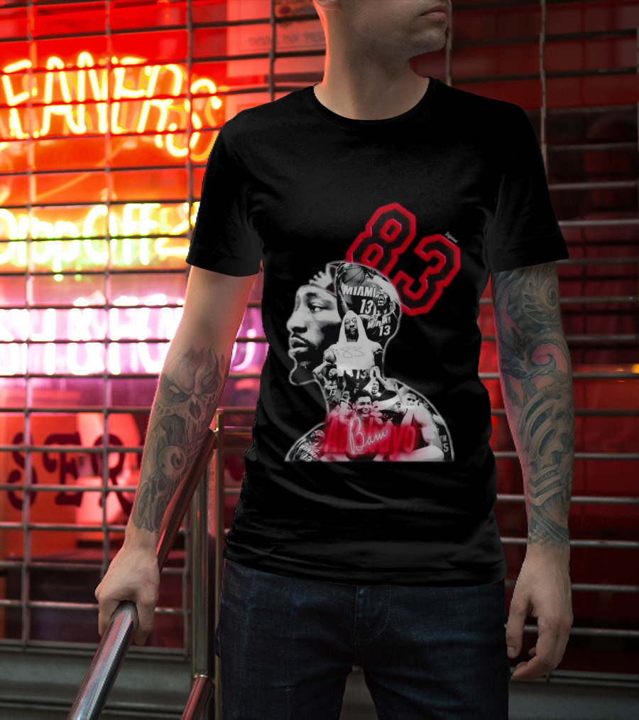 Bam Adebayo 83 Miami Heat 13 NBA Basketball T-Shirt
