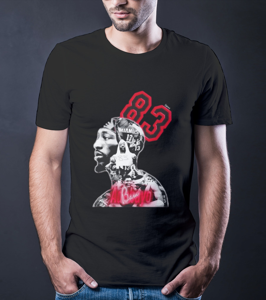 Bam Adebayo 83 Miami Heat 13 NBA Basketball T-Shirt