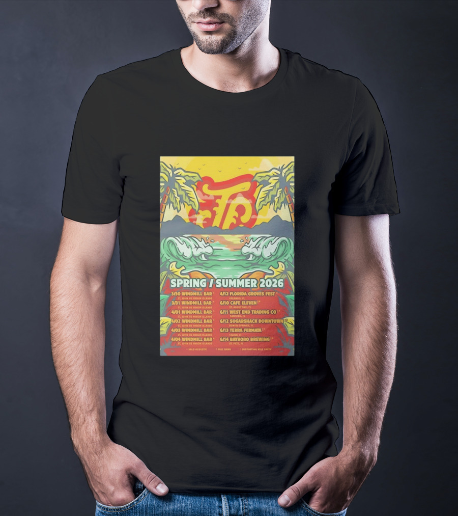 Joey Calderaio Spring Summer 2026 Tour Dates And Locations T-Shirt