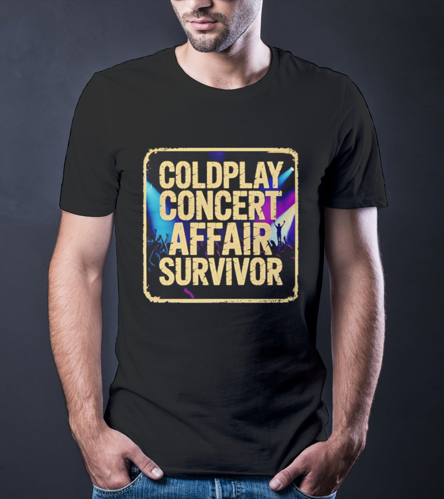Coldplay Concert Affair Survivor Vibrant Lights Music Festival T-Shirt
