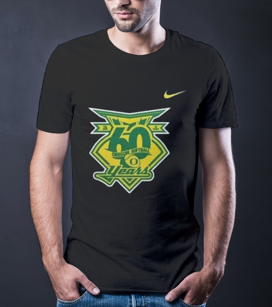 Oregon Ducks 60 Years Softball Anniversary Coach Melyssa Lombardi 2026 T-Shirt