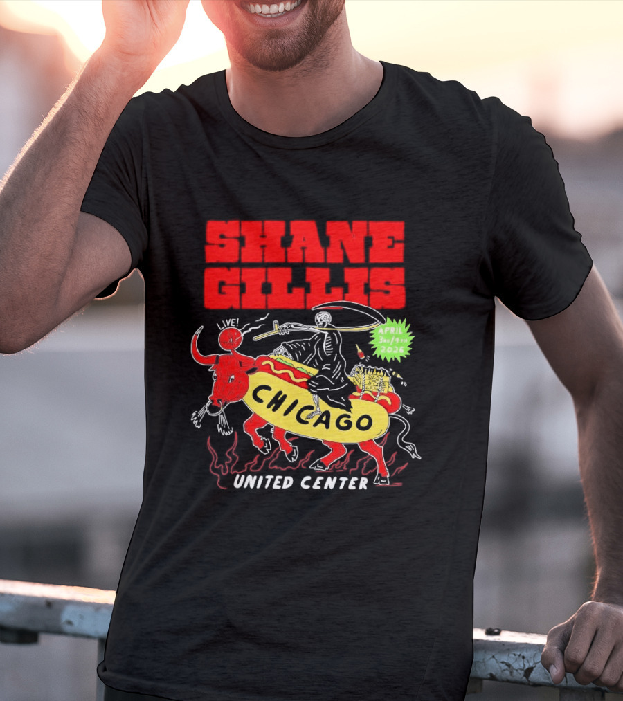 Shane Gillis Chicago April 3 4 2026 United Center T-Shirt