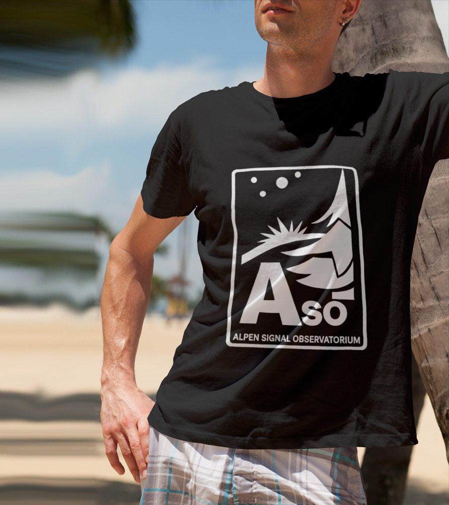 Aso Alpen Signal Observatorium Night Sky T-Shirt