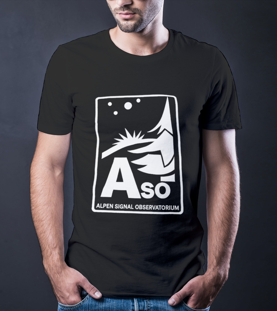Aso Alpen Signal Observatorium Night Sky T-Shirt