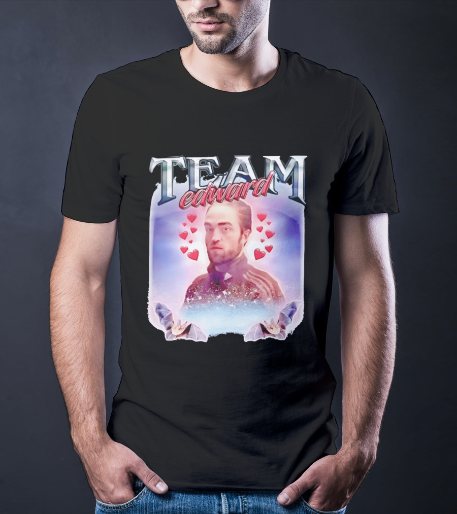 Team Edward Cullen Twilight Saga Heart Vampires T-Shirt