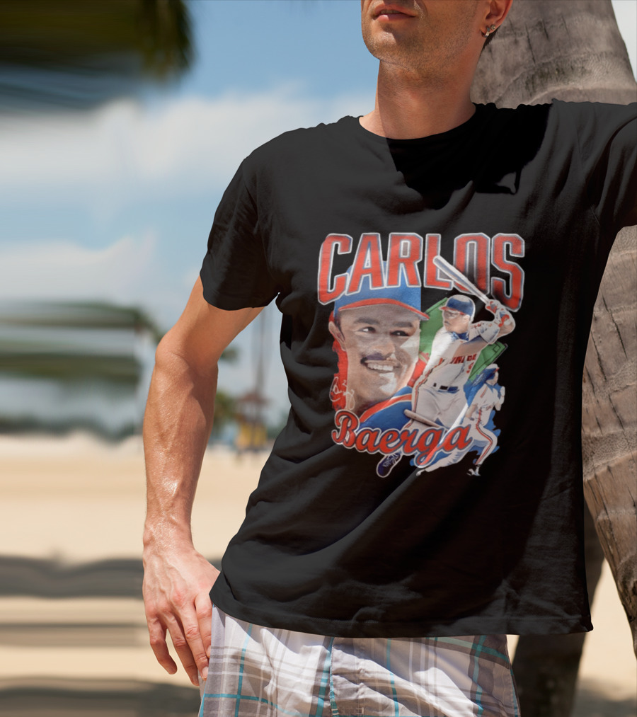 Carlos Baerga Cleveland Indians Baseball Player Print T-Shirt