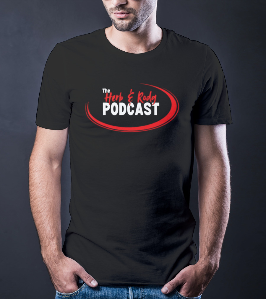 The Herb And Rudy Podcast Red Swirl T-Shirt