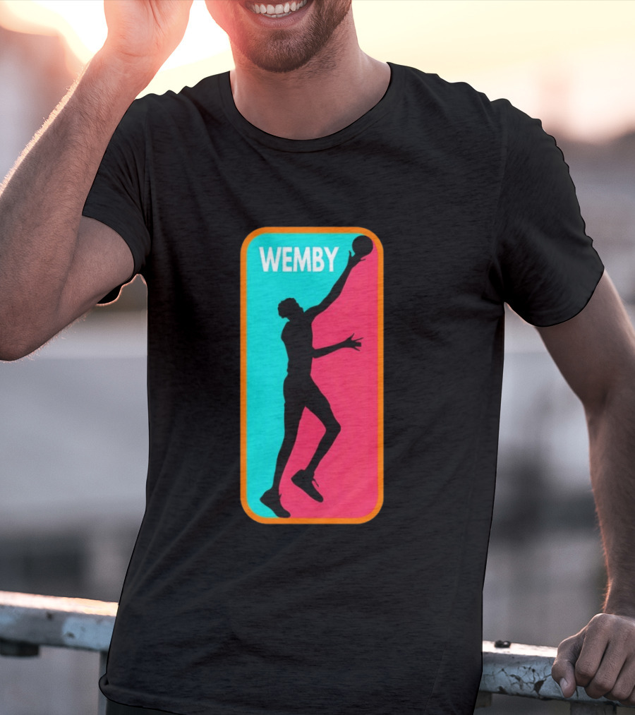 Victor Wembanyama Wemby Silhouette San Antonio Spurs NBA Basketball T-Shirt