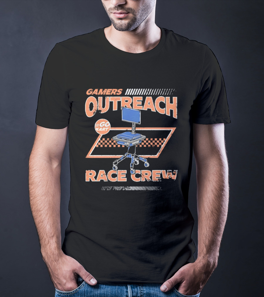Gamers Outreach Go Kart Race Crew Chair Team T-Shirt