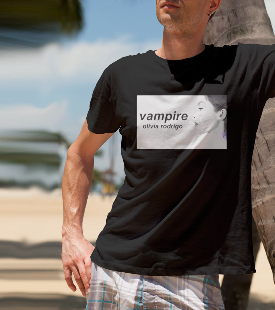 Vampire Olivia Rodrigo Pop Rock Side Profile T-Shirt