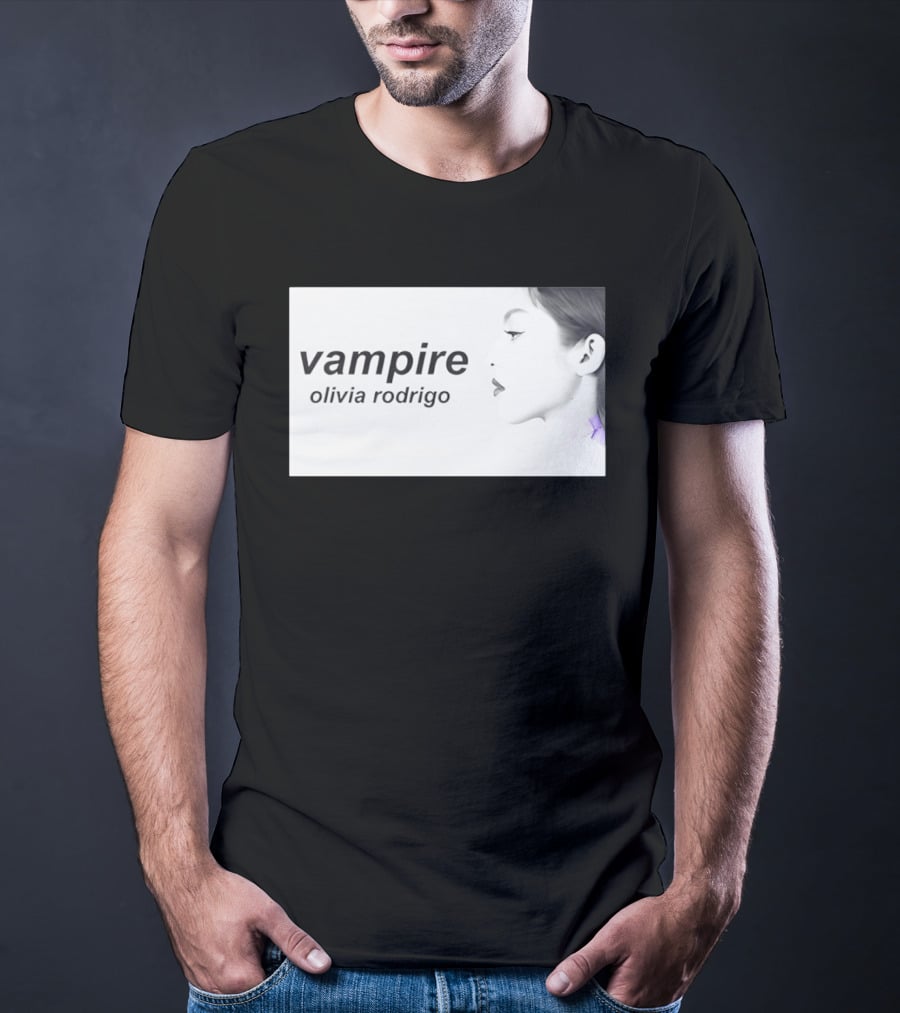 Vampire Olivia Rodrigo Pop Rock Side Profile T-Shirt