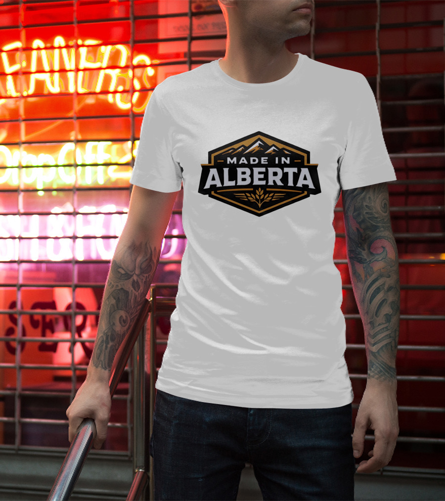 Made In Alberta Canadian Rockies Wheat T-Shirt