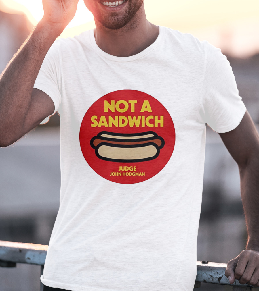 Not A Sandwich Judge John Hodgman Hot Dog Debate Red T-Shirt