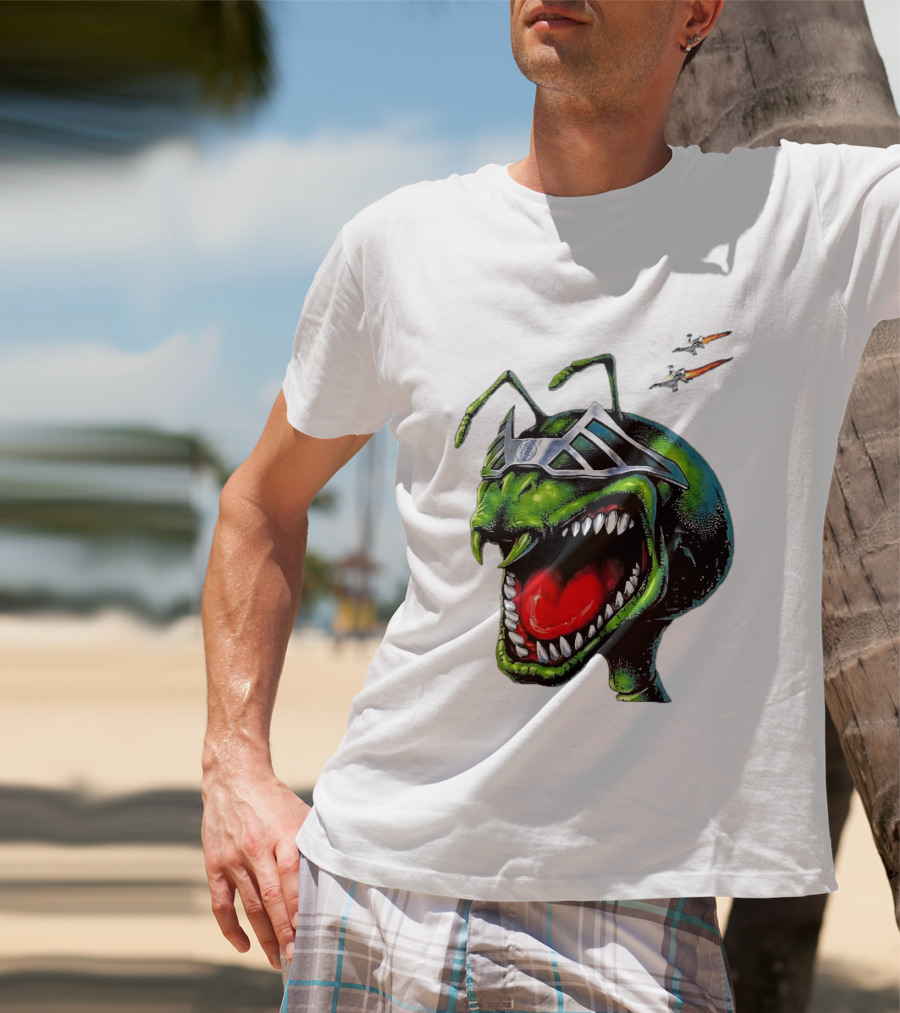 Hellstar Anthony Edwards Ant Man Alien Creature With Sunglasses And Spacecrafts T-Shirt