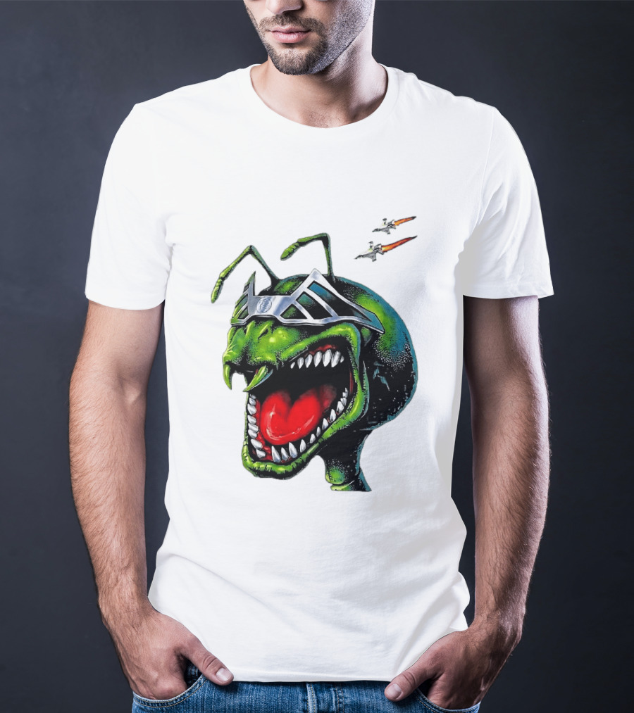 Hellstar Anthony Edwards Ant Man Alien Creature With Sunglasses And Spacecrafts T-Shirt