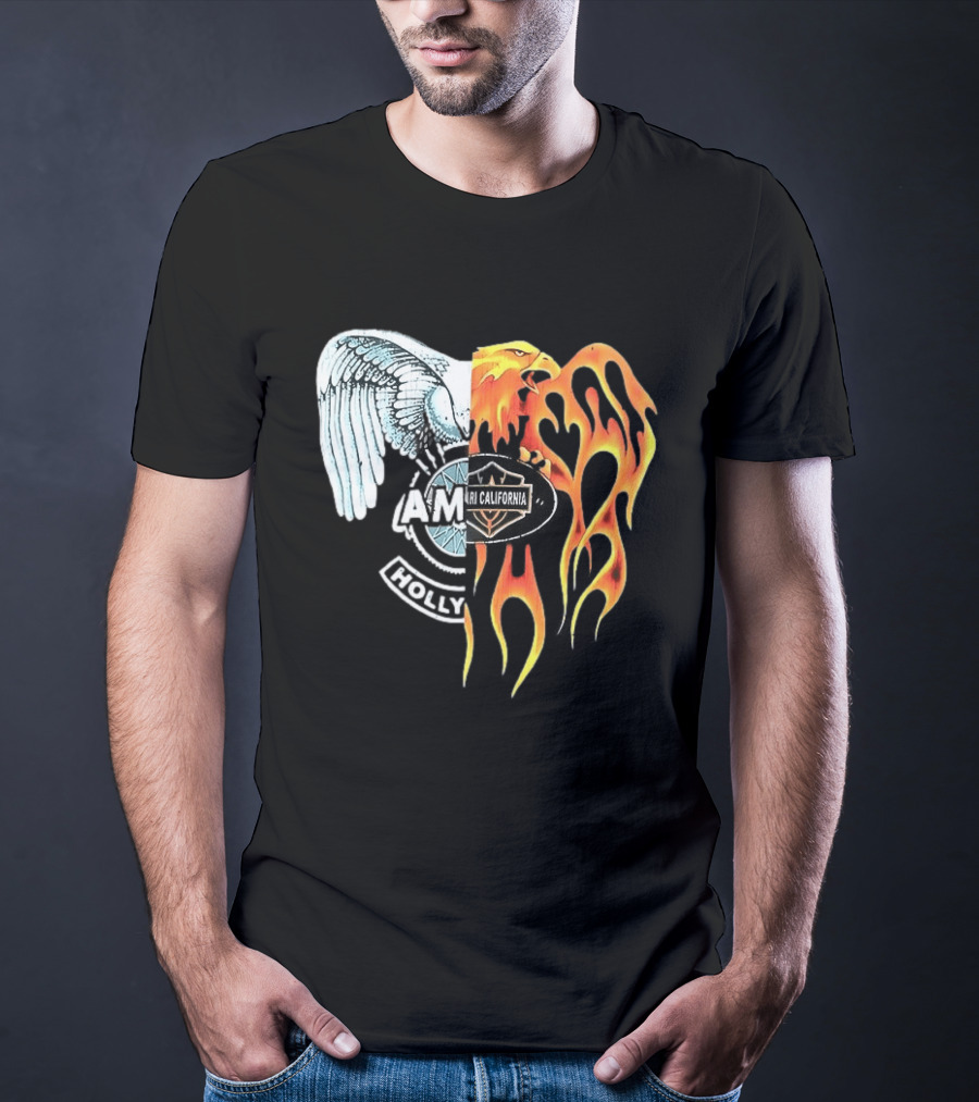 AMIRI Hollywood Spliced Eagle Fire Wing T-Shirt