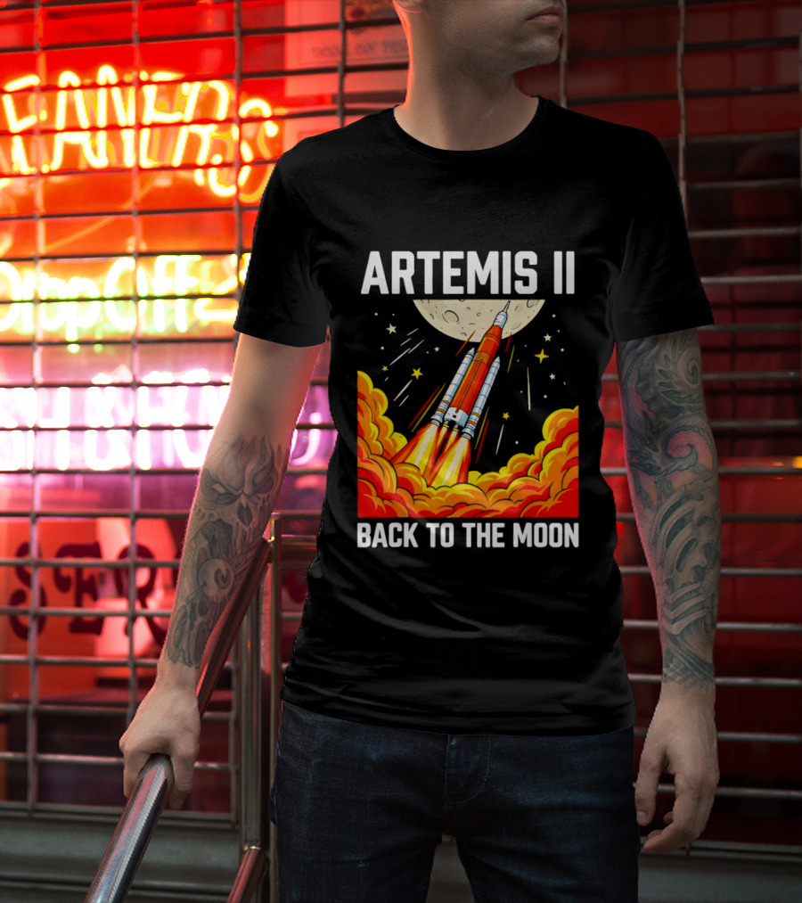 Artemis II Moon Mission Rocket Launch Back To The Moon T-Shirt