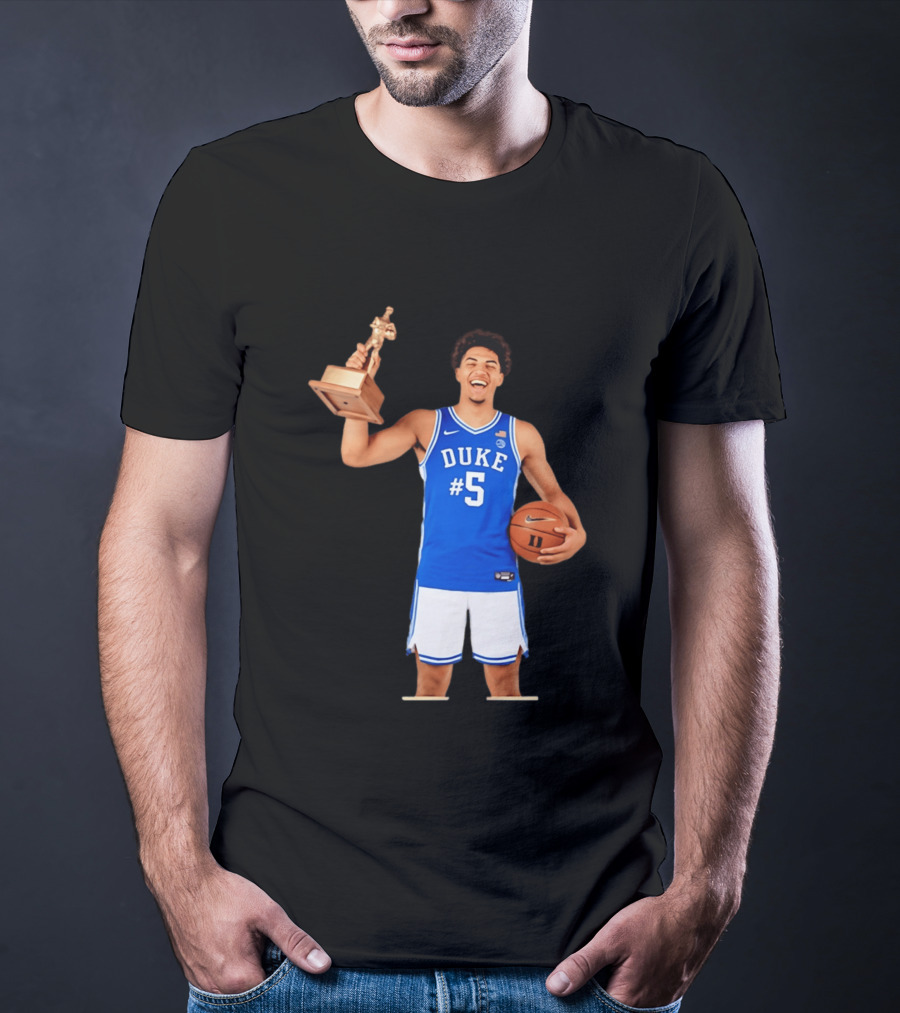 Duke Basketball #5 Cameron Boozer Naismith Men's College Player Of The Year 2026 T-Shirt