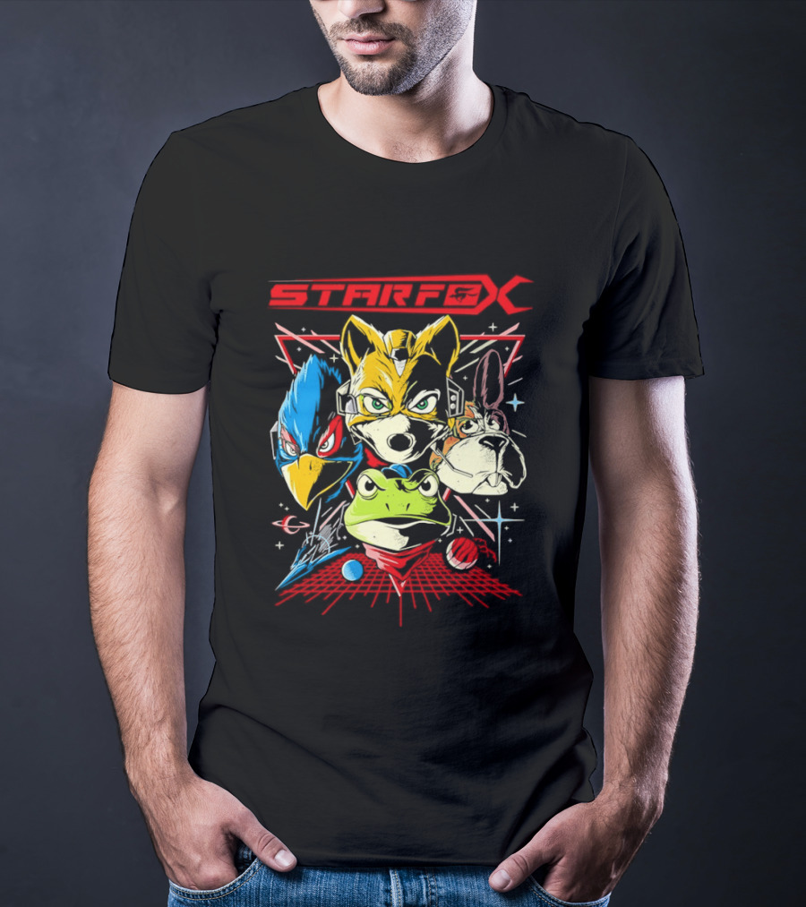 Star Fox The Final Mission V2 Fox McCloud Falco Lombardi Slippy Toad Gaming T-Shirt