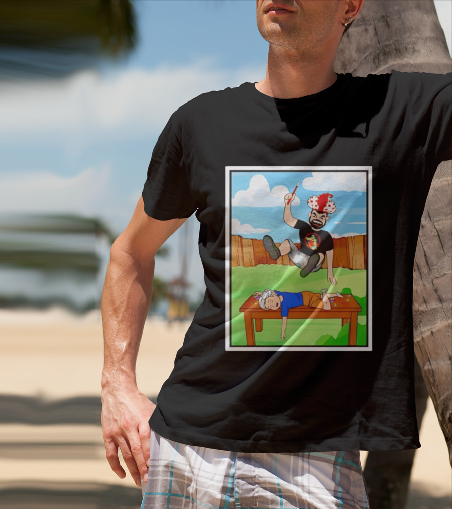 Super Sabu SuperHumman Backyard Wrestling Comic Style Action T-Shirt