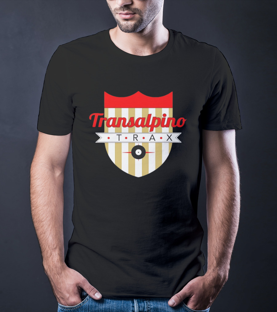 Transalpino Trax Shield Stripes And Record T-Shirt