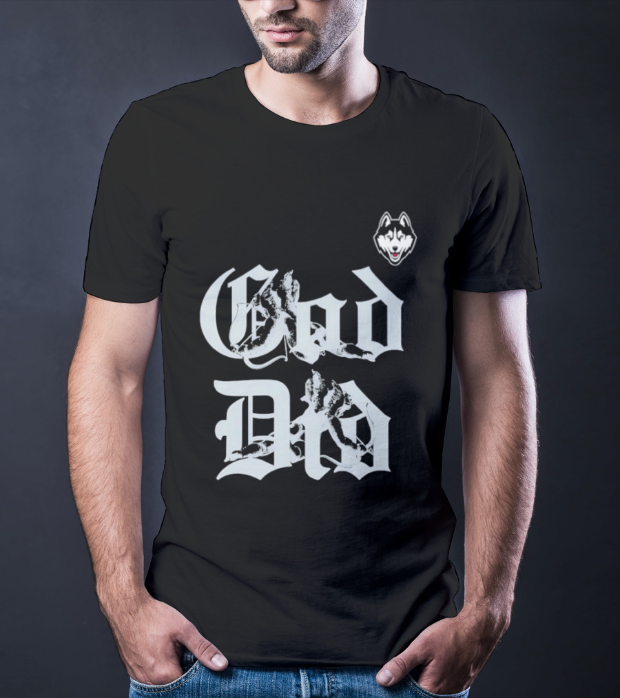 UConn Huskies 2026 God Did Huskies Head T-Shirt