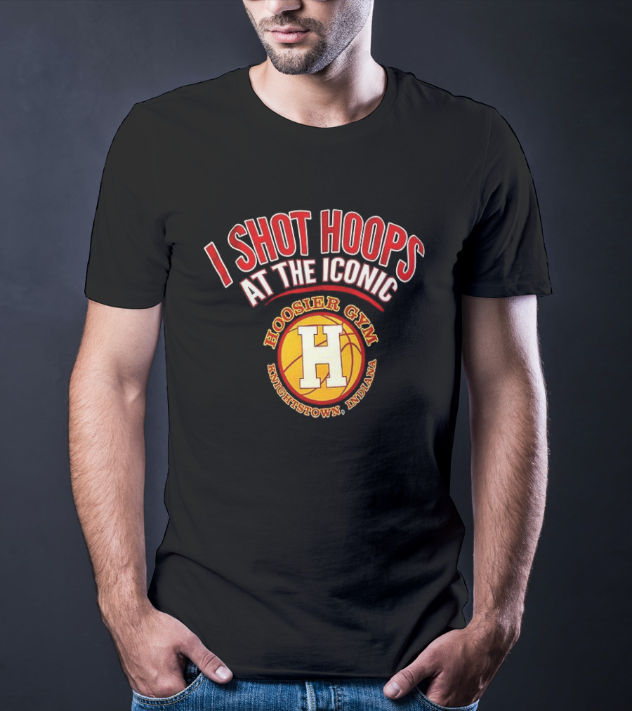 I Shot Hoops At The Iconic Hoosier Gym Knightstown Indiana T-Shirt
