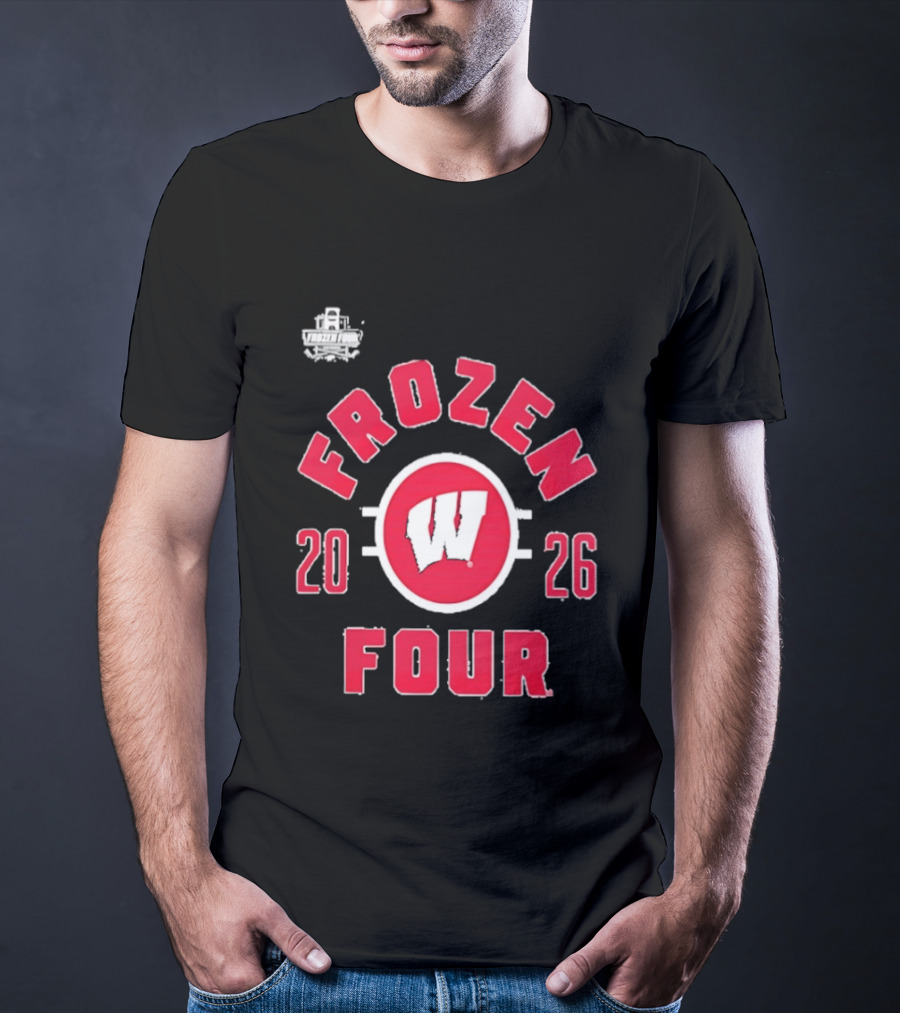 Wisconsin Badgers 2026 Frozen Four NCAA Men's Hockey Championship T-Shirt