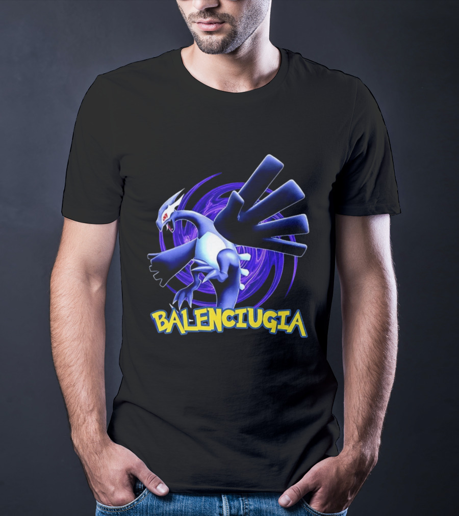 Lugia Balenciugia Fusion With Iconic Air Creature And Fashion Twist T-Shirt